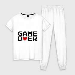Женская пижама Game over 8 bit