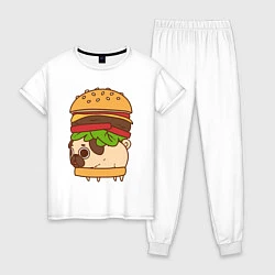 Женская пижама Мопс-бургер