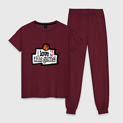 Женская пижама Basketball: I love this game