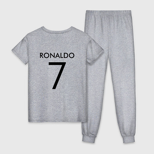 Женская пижама Ronaldo: Juve Sport / Меланж – фото 2