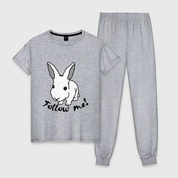Женская пижама Rabbit: follow me