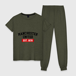Женская пижама FC Manchester United Est. 1878