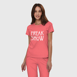 Пижама хлопковая женская FREAK SHOW, цвет: коралловый — фото 2