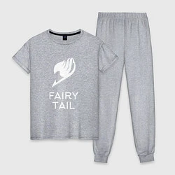 Пижама хлопковая женская Fairy Tail, цвет: меланж