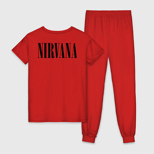 Женская пижама NIRVANA на спине / Красный – фото 2