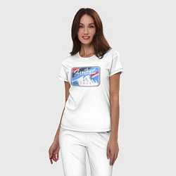 Пижама хлопковая женская Эльбрус 5642, цвет: белый — фото 2