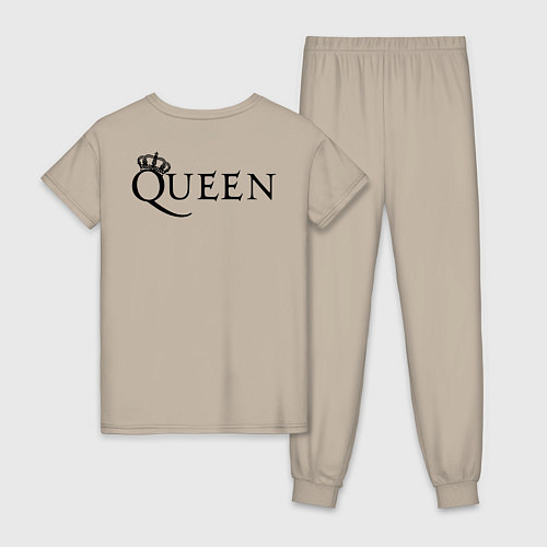 Женская пижама Queen двусторонняя / Миндальный – фото 2