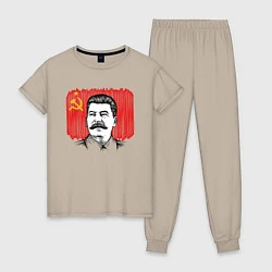 Женская пижама Сталин и флаг СССР