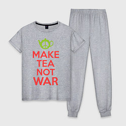 Женская пижама Make tea not war