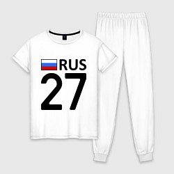 Пижама хлопковая женская RUS 27, цвет: белый