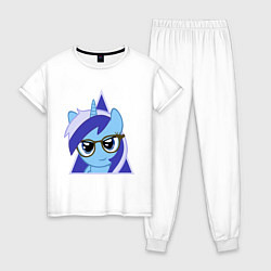 Пижама хлопковая женская Trixie hipster, цвет: белый