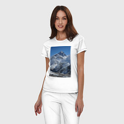 Пижама хлопковая женская Эверест, цвет: белый — фото 2