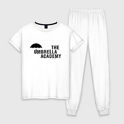 Пижама хлопковая женская Umbrella Academy, цвет: белый