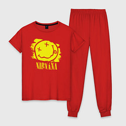 Пижама хлопковая женская Nirvana Smile, цвет: красный