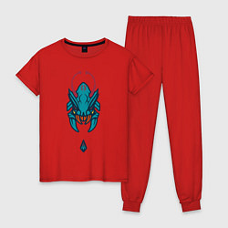 Пижама хлопковая женская Вивер Dota 2, цвет: красный