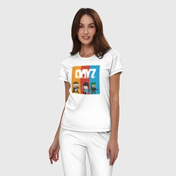 Пижама хлопковая женская DayZ ДэйЗи, цвет: белый — фото 2
