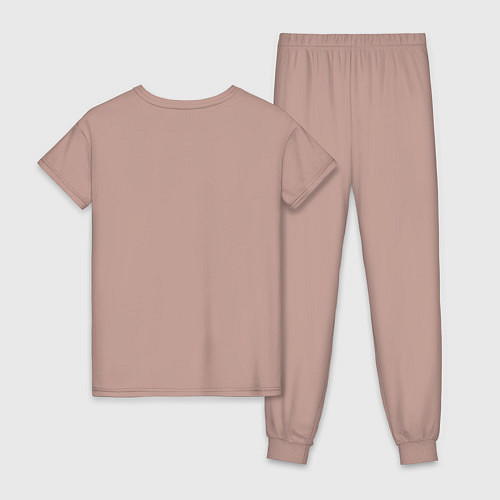 Женская пижама Корги повёрнутый попкой / Пыльно-розовый – фото 2