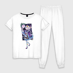 Пижама хлопковая женская Анемония Ци Ци, цвет: белый