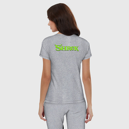 Женская пижама Shrek: Logo S / Меланж – фото 4