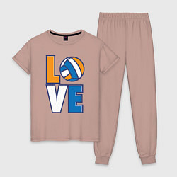 Женская пижама Love Volleyball