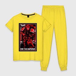 Женская пижама Постер За Императора! красны