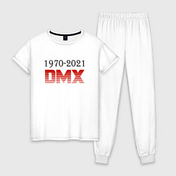 Пижама хлопковая женская Peace DMX, цвет: белый