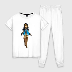 Пижама хлопковая женская The Zelda, цвет: белый