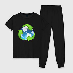 Женская пижама Земля Экология