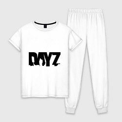 Пижама хлопковая женская DayZ, цвет: белый
