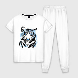 Женская пижама Line Blue Tiger