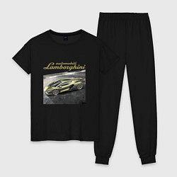 Женская пижама Lamborghini Motorsport sketch