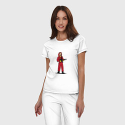 Пижама хлопковая женская Money Soldier, цвет: белый — фото 2