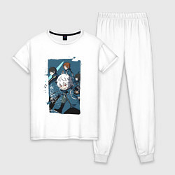 Пижама хлопковая женская Тамакома 2, цвет: белый