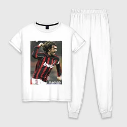 Пижама хлопковая женская Paolo Cesare Maldini - Milan, цвет: белый