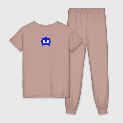 Женская пижама Sonic Adventure Sonic / Пыльно-розовый – фото 2