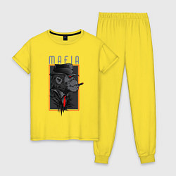 Женская пижама Обезьяна мафиози