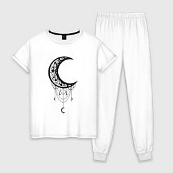 Женская пижама Луна Оберег в стиле Мандала