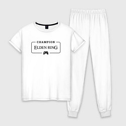 Женская пижама Elden Ring Gaming Champion: рамка с лого и джойсти