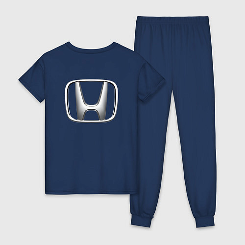 Женская пижама HONDA ХОНДА LOGO спина / Тёмно-синий – фото 2