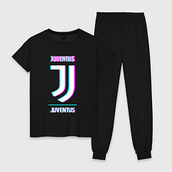 Женская пижама Juventus FC в стиле Glitch
