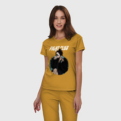 Пижама хлопковая женская Helena Bonham Carter, цвет: горчичный — фото 2