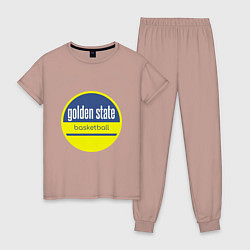 Пижама хлопковая женская GS Basketball, цвет: пыльно-розовый