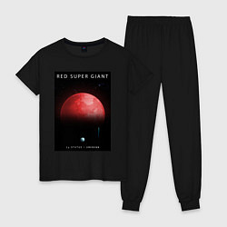 Женская пижама Red Super Giant Красный Сверхгигант Space Collecti