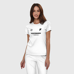 Пижама хлопковая женская Hoffenheim Униформа Чемпионов, цвет: белый — фото 2