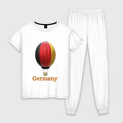 Женская пижама 3d aerostat German flag