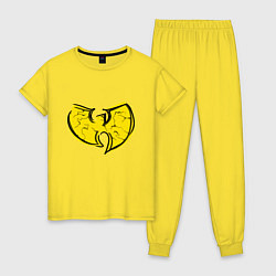 Пижама хлопковая женская Style Wu-Tang, цвет: желтый