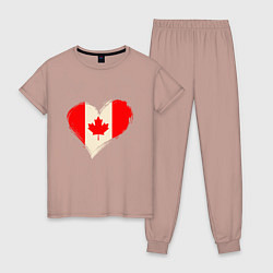 Женская пижама Сердце - Канада