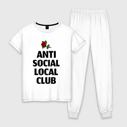 Женская пижама Anti social local club
