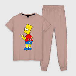 Женская пижама Хулиган Барт Симпсон