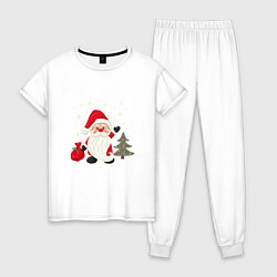 Женская пижама Дед Мороз с подарками Новый год